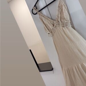 Free People Cream Maxi Dress